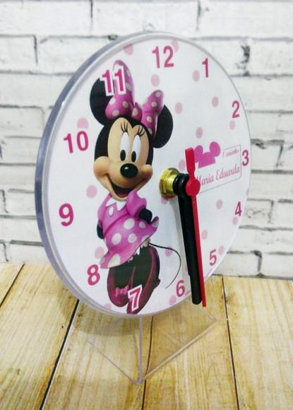 10 Relógios de Mesa Minnie Rosa
