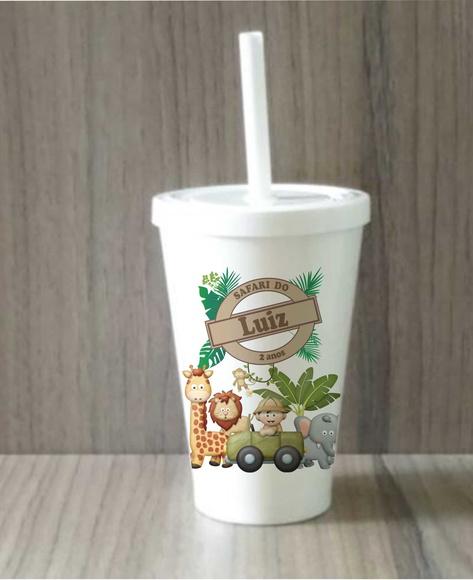 10 Copos Happy Safari