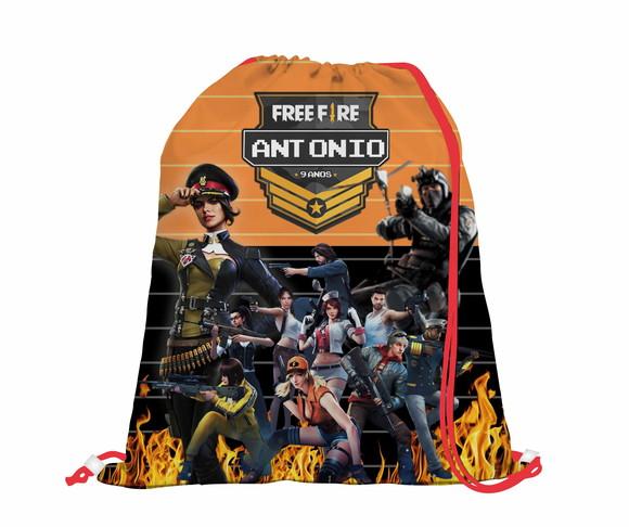 10 Mochila Free Fire - Grande