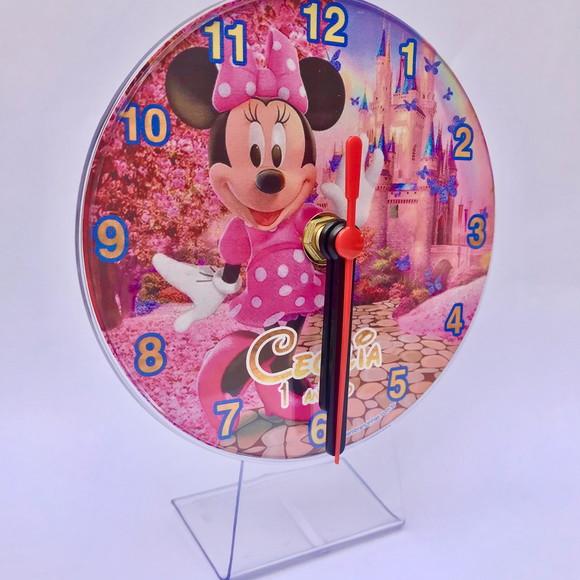 10 Relógios de Mesa Minnie Rosa Torre
