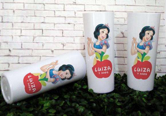 10 Copos Long Drink Branca de Neve