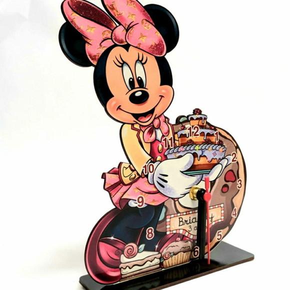 16 Centros de Mesa Minnie Confeiteira