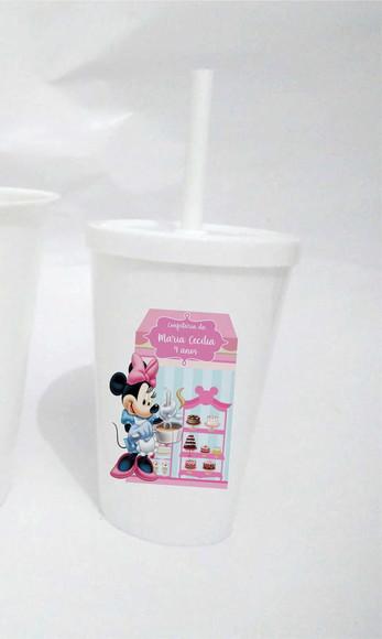 10 Copos Minnie Confeiteira