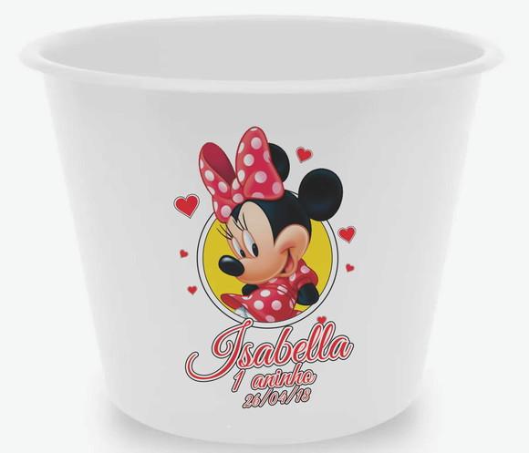10 Baldes de Pipoca Minnie - Impressão Direta