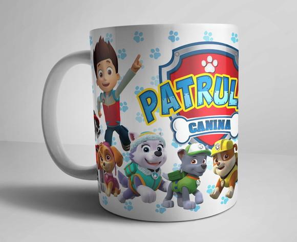 Caneca Patrulha Canina Porcelana c/foto