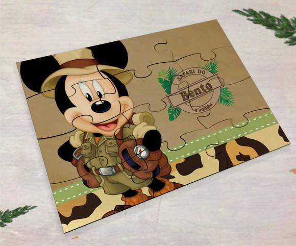Quebra Cabeça Mickey Safari