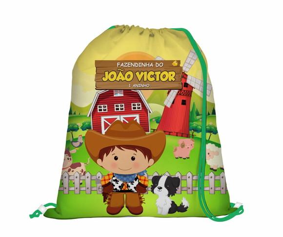 10 Mochila Fazendinha - Grande