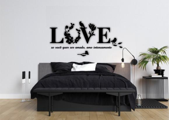 Painel Cabeceira Cama Casal Love