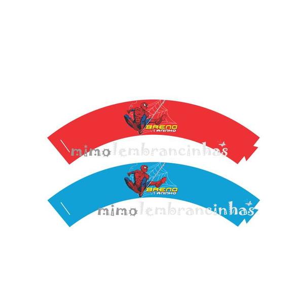 Wrapper Cupcake Homem Aranha