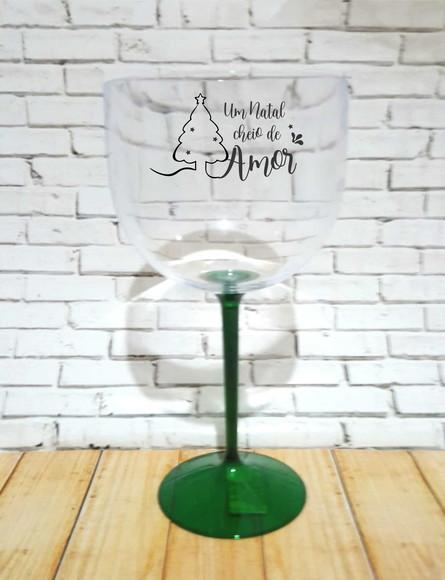 Taça de Gin Feliz Natal