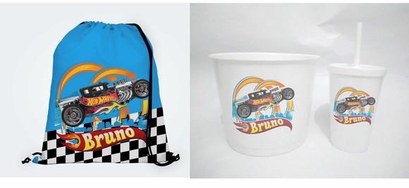 10 Kit Mochila + Copo + Balde