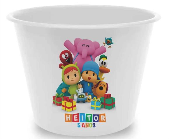 10 Baldes de Pipoca Pocoyo - Impressão Direta