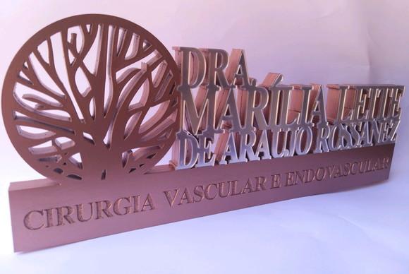 Placa Profissão Vascular
