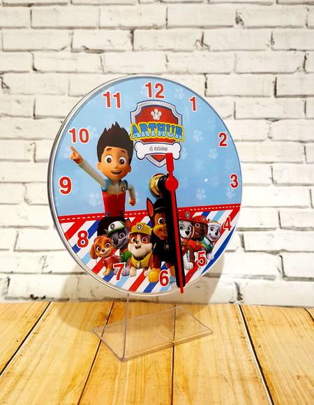15 Relógio de Mesa Patrulha Canina