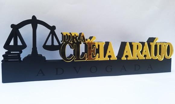 Placa Profissão Direito