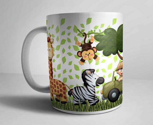 Caneca Safari Porcelana c/foto