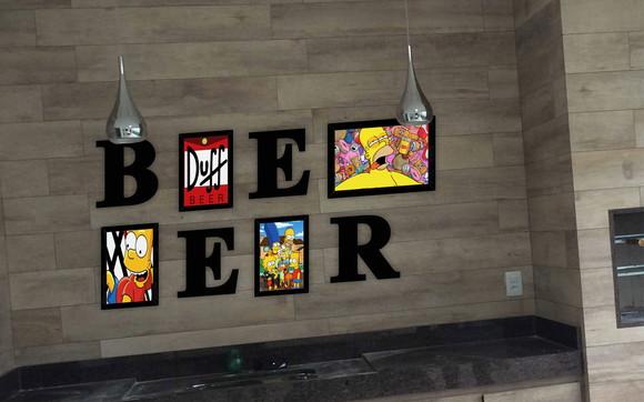 Conjunto Quadros Beer Simpsons
