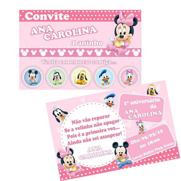 Convite Baby Disney