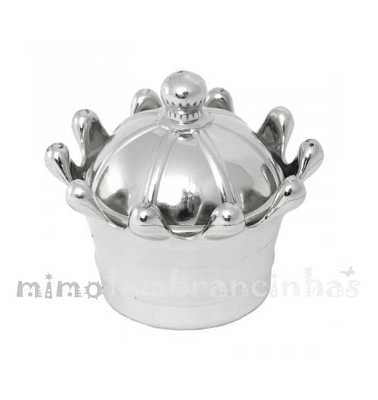 Mini Coroa Metalizada Prata