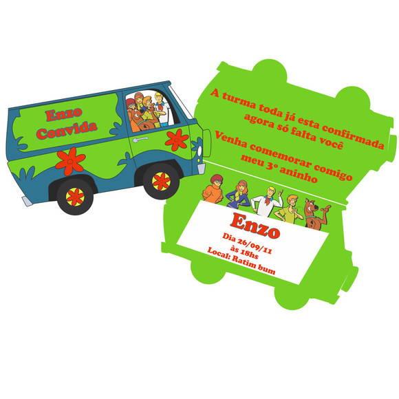 Convite Scooby Doo