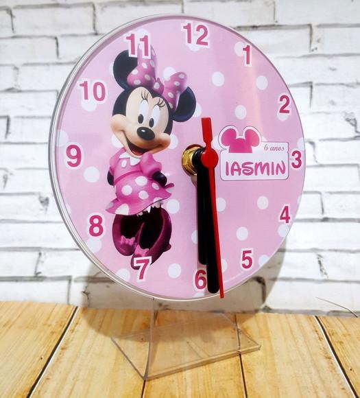 10 Relógios de Mesa Minnie Rosa