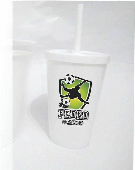 10 Copos Canudo Futebol