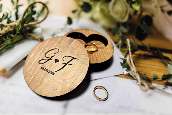Porta Aliança Casamento Personalizado