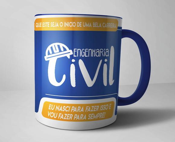 Caneca Engenharia Civil - Porcelana