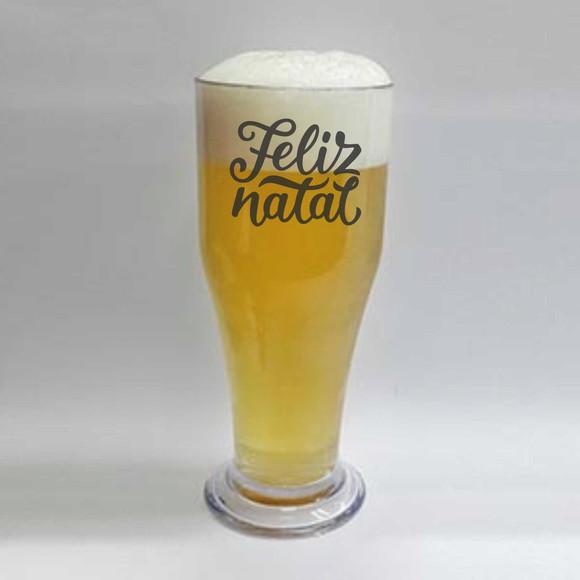 Tulipa Acrílica Chopp Feliz Natal