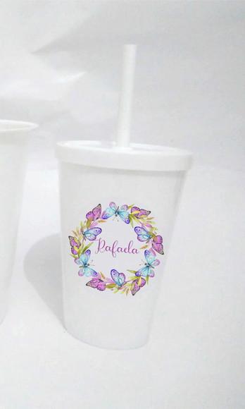 10 Copos Jardim de Borboletas