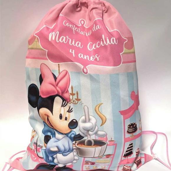 27 Mochilas Minnie Confeiteira - Grande