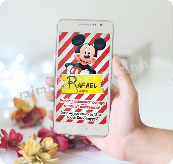 Convite Virtual Mickey