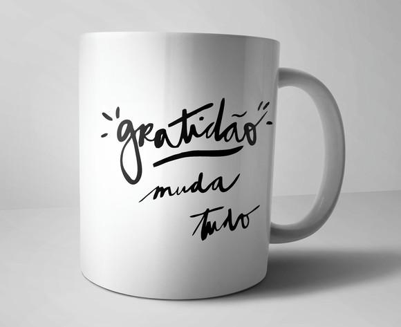 Caneca Gratidão - Porcelana
