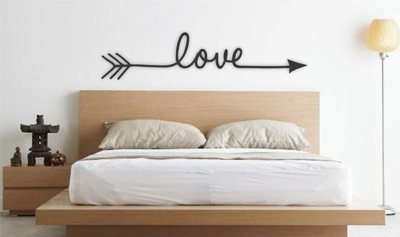 Painel Cabeceira Cama Flecha Love