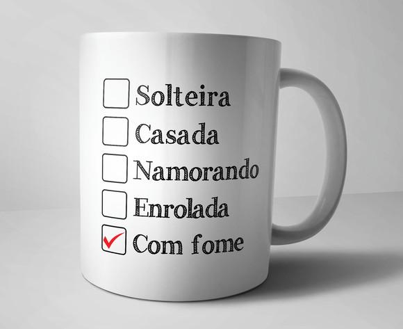 Caneca Com Fome - Divertida