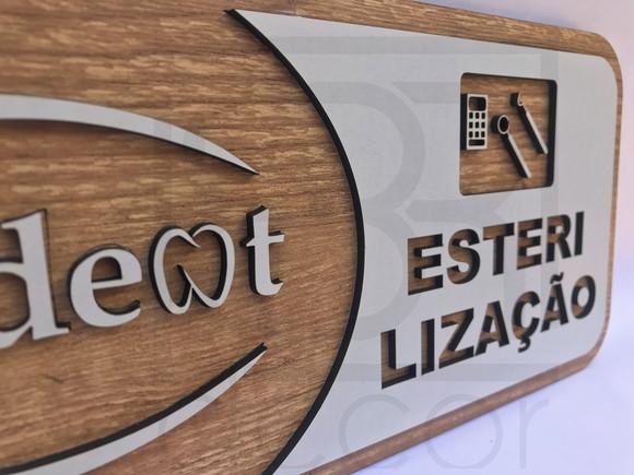 Placa de Identificação Esterilização