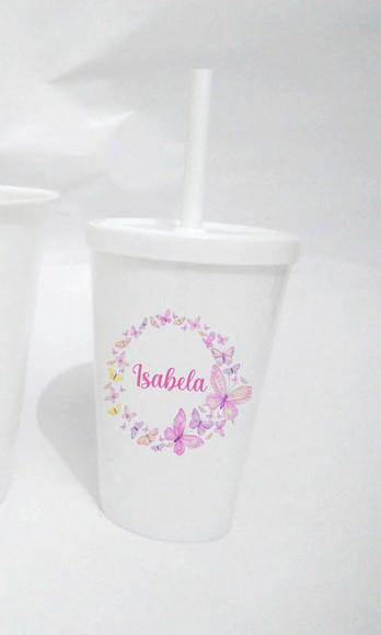 10 Copos Jardim de Borboletas