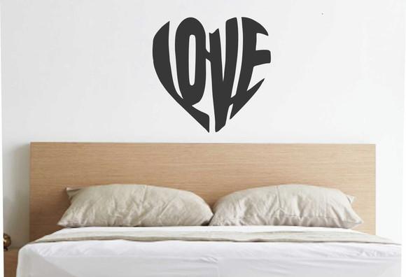 Painel Cabeceira Coração Love