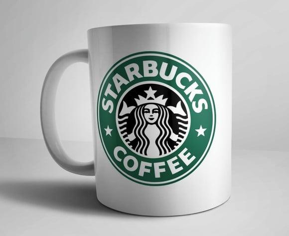 Caneca de Porcelana Starbucks