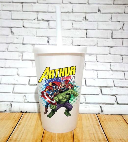 10 Copos Happy Vingadores