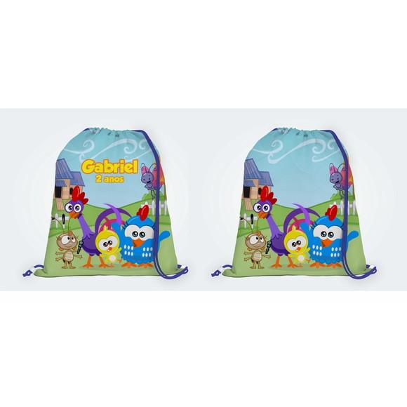 10 Mochila Galinha Pintadinha Mini- Grande