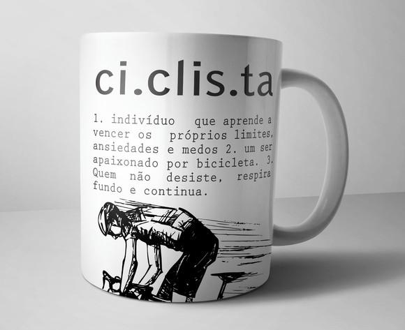 Caneca Ciclista - Porcelana