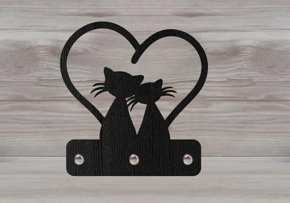 Porta Chaves Casal Gatos