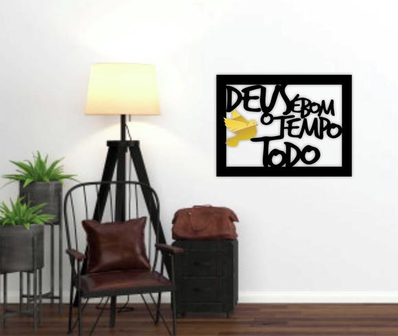 Quadro Deus é bom o tempo Todo
