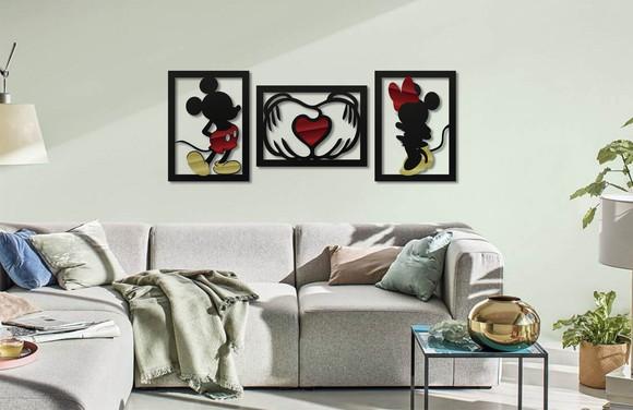 Quadro Trio Mickey Mickey