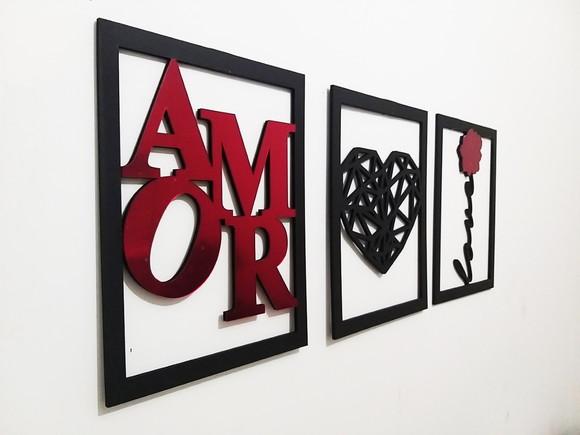Quadro Trio Love