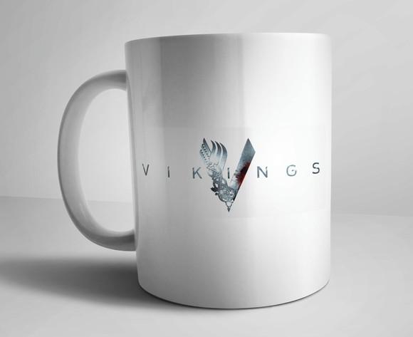 Caneca Vikings - Porcelana