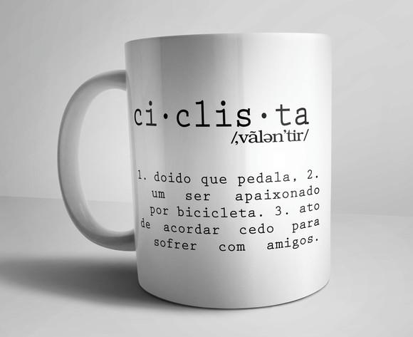 Caneca Ciclista - Porcelana