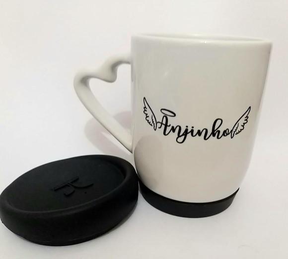 Caneca Anjinho - Tampa Fundo Silicone