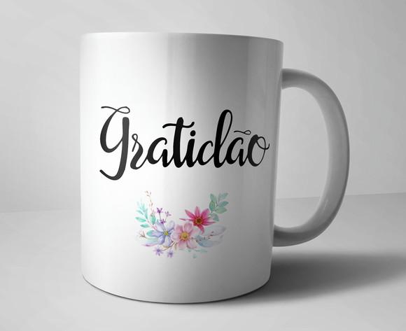 Caneca Gratidão - Porcelana